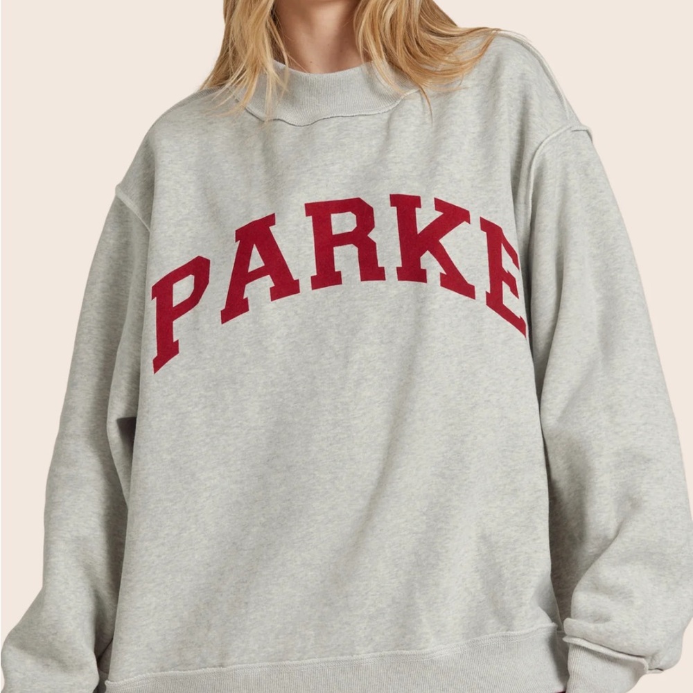 Parke x set active red and grey mock neck sold out right now. size l/xl